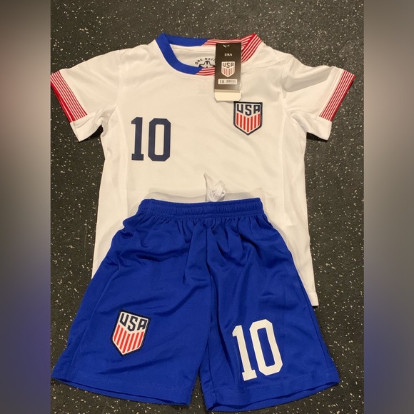 Christian Pulisic Youth Soccer Jersey Kit USA Soccer Toddler Jersey 10 - Picture 4 of 8